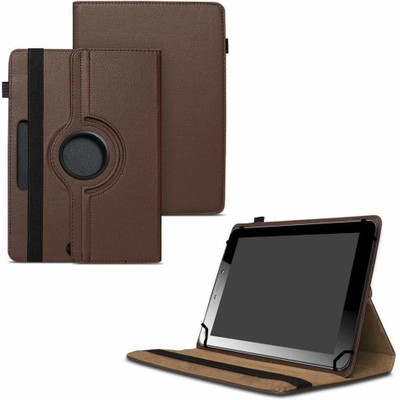 TGK Flip Cover for Micromax Funbook Mini P365 Tablet 7 Inch / Rotating Leather Case(Brown, Cases with Holder)