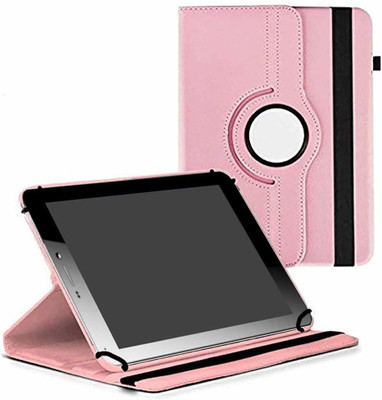 TGK Flip Cover for Micromax Funbook Mini P365 Tablet 7 Inch / Rotating Leather Case(Pink, Cases with Holder)