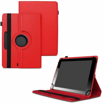 TGK Flip Cover for Micromax Funbook Mini P365 Tablet 7 Inch / Rotating Leather Case(Red, Cases with Holder)