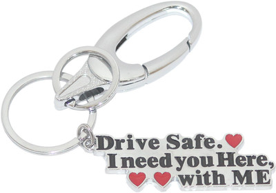Aura Cute Message Drive Safe Key Ring For Wife Boy friend Husband Papa Key Chain