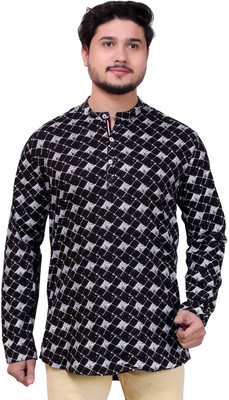 MADE IN THE SHADE Men Printed Straight Kurta(Multicolor)