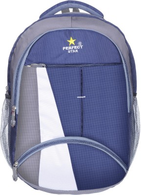 PERFECT STAR Large45L Laptop Backpack Spacy unisex backpack with raincover and reflective 45 L Laptop Backpack(Blue)
