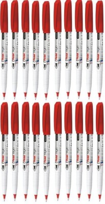 PENTEL Stylo JM11 Signature Pen Red ink Ball Pen(Pack of 20, Red)
