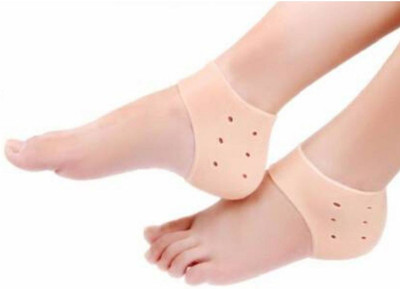 Palakshi Half Heel Gel Pad Socks Foot protector pain relief For Anti-Crack Heel Support(Multicolor)