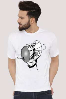 Deccan Store Printed Men Round Neck White T-Shirt