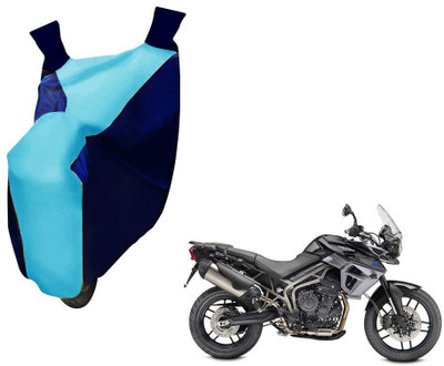 WolkomHome Two Wheeler Cover for Triumph(Tiger 800 XR, Blue)