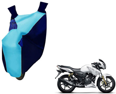 WolkomHome Two Wheeler Cover for TVS(Apache RTR 180, Blue)
