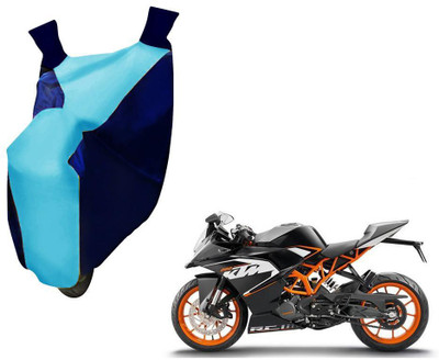 WolkomHome Two Wheeler Cover for KTM(Duke 200, Blue, Clear)