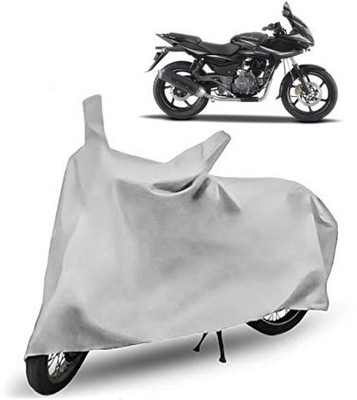 ubenio Two Wheeler Cover for Bajaj(Pulsar 220 DTS-i, Silver)