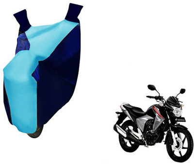 WolkomHome Two Wheeler Cover for Honda(Unicorn Dazzler, Blue, Clear)