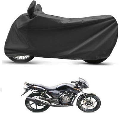High Quality Waterproof Two Wheeler Cover for TVS(Apache RTR 160, Black)