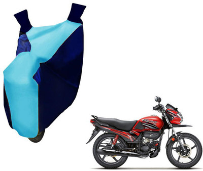 WolkomHome Two Wheeler Cover for Hero(Passion Pro TR, Blue)