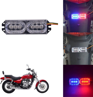 Vagary Blinking Light with Red and Blue color Mini Flasher & Strobe Light-252 Headlight Motorbike LED for Bajaj (12 V, 4 W)(Avenger, Pack of 1)