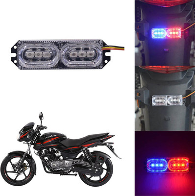Vagary Blinking Light with Red and Blue color Mini Flasher & Strobe Light-352 Headlight Motorbike LED for Bajaj (12 V, 4 W)(Pulsar 150, Pack of 1)