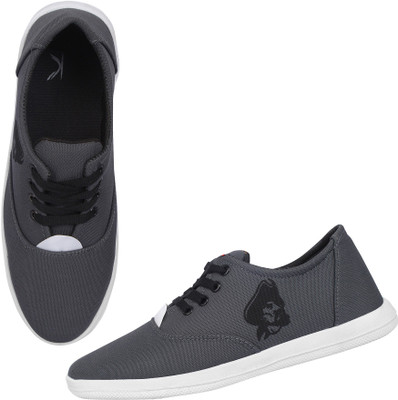 Kzaara Canvas Shoes For Men(Grey , 7)