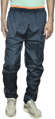 Indistar Solid Men Blue Track Pants