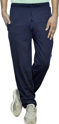 IndiWeaves Solid Men Dark Blue Track Pants