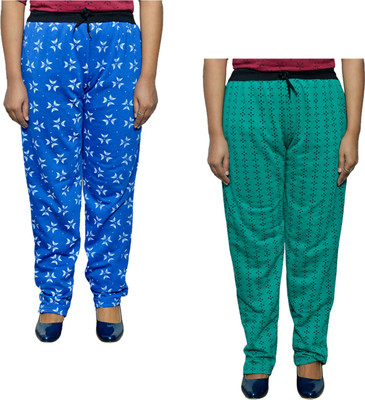 Indistar Printed Women Green Track Pants