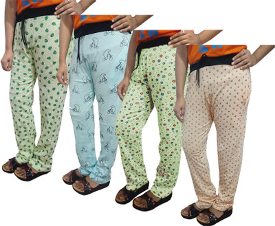 IndiWeaves Printed Women Beige Track Pants
