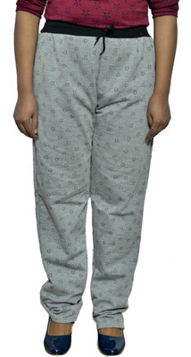 Indistar Printed Women Grey Track Pants