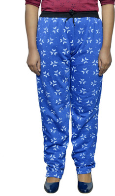 Indistar Printed Women Blue Track Pants