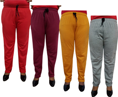 Indistar Solid Women Grey Track Pants