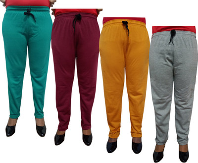 Indistar Solid Women Grey Track Pants