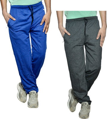 Indistar Solid Men Grey Track Pants