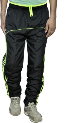 IndiWeaves Solid Men Black Track Pants