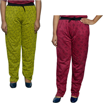IndiWeaves Printed Women Multicolor Track Pants