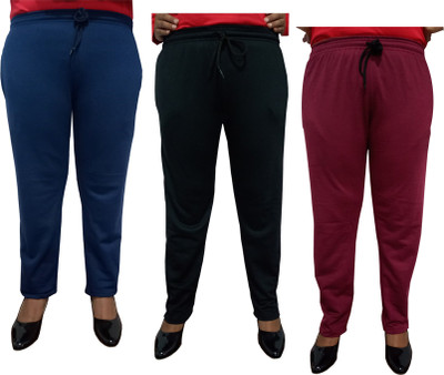 Indistar Solid Women Maroon Track Pants