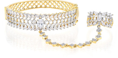 Charms Alloy Gold-plated Ring Bracelet