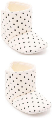 CHiU Booties(Toe to Heel Length - 13 cm, White)