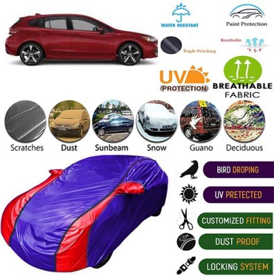 MotohunK Car Cover For Subaru Impreza (With Mirror Pockets)(Blue, Red)