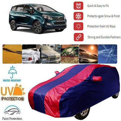 MotohunK Car Cover For Mahindra Marazzo (With Mirror Pockets)(Red, Blue)