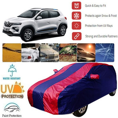 MotohunK Car Cover For Renault Kwid (With Mirror Pockets)(Red, Blue)