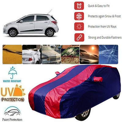 MotohunK Car Cover For Hyundai Grand i10 (With Mirror Pockets)(Red, Blue)