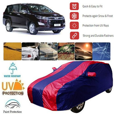 MotohunK Car Cover For Toyota Innova Crysta (With Mirror Pockets)(Red, Blue)