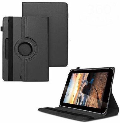 TGK Flip Cover for iBall Slide 3G Q7218 Tablet 7 inch, 8GB, Wi-Fi+3G+Voice Calling/ Rotating Stand Case(Black, Cases with Holder)