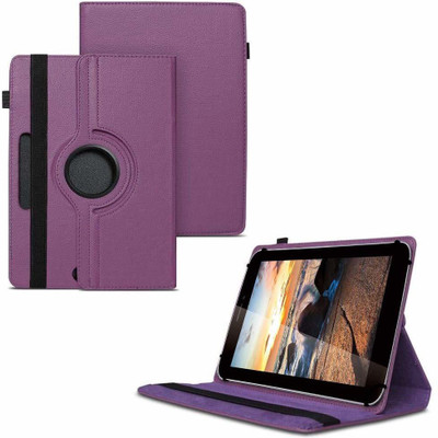 TGK Flip Cover for iBall Slide 3G Q7218 Tablet 7 inch, 8GB, Wi-Fi+3G+Voice Calling/ Rotating Stand Case(Purple, Cases with Holder)