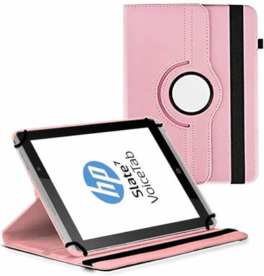 TGK Flip Cover for HP Slate 7 VoiceTab Tablet (WiFi, 3G, Voice Calling) 7 inch / Rotating Stand Case(Pink, Cases with Holder)