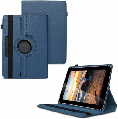 TGK Flip Cover for iBall Slide 3G Q7218 Tablet 7 inch, 8GB, Wi-Fi+3G+Voice Calling/ Rotating Stand Case(Blue, Cases with Holder)