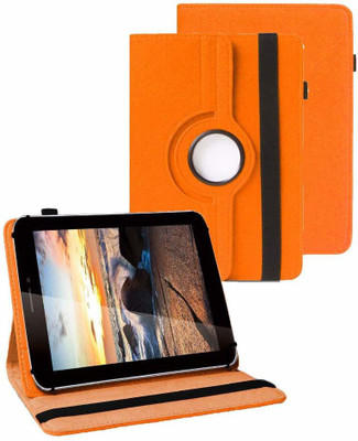 TGK Flip Cover for iBall Slide 3G Q7218 Tablet(Orange, Cases with Holder)