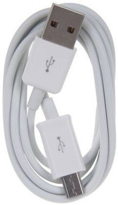 Wrapo Micro USB Cable 2 A 1.2 m 2.4A Fast Charging USB Data Cable & Data Transfer / Data Sync Cable Compatible With Samsung Galaxy S7 Edge(Compatible with All Smart Phone, White, One Cable)