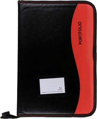 MAGPIE Faux Leather Multiple Strips File Folder(Set Of 1, Multicolor)