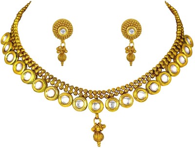 JFL Jewellery for Less Copper Gold-plated Gold Jewellery Set(Pack of 1)