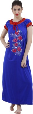 Romaisa Women Nighty(Blue)