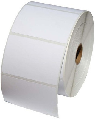 youlogic 100x75 Barcode Label 1''up Thermal Paper Label (White) 1ROLL 400 LABELS Pack of 1 Roll thermal Paper Paper Label(White)
