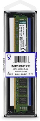 KINGSTON KVR1333D3N9/2G DDR3 2 GB (Single Channel) PC (KVR1333D3N9/2G 1333Mhz 2GB 1.5v Desktop RAM)(Green)