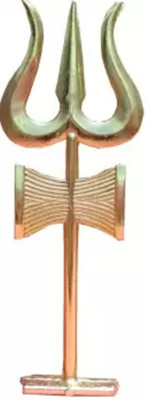 KRITI CREATION Decorative Showpiece - 11 cm(Brass, Gold)
